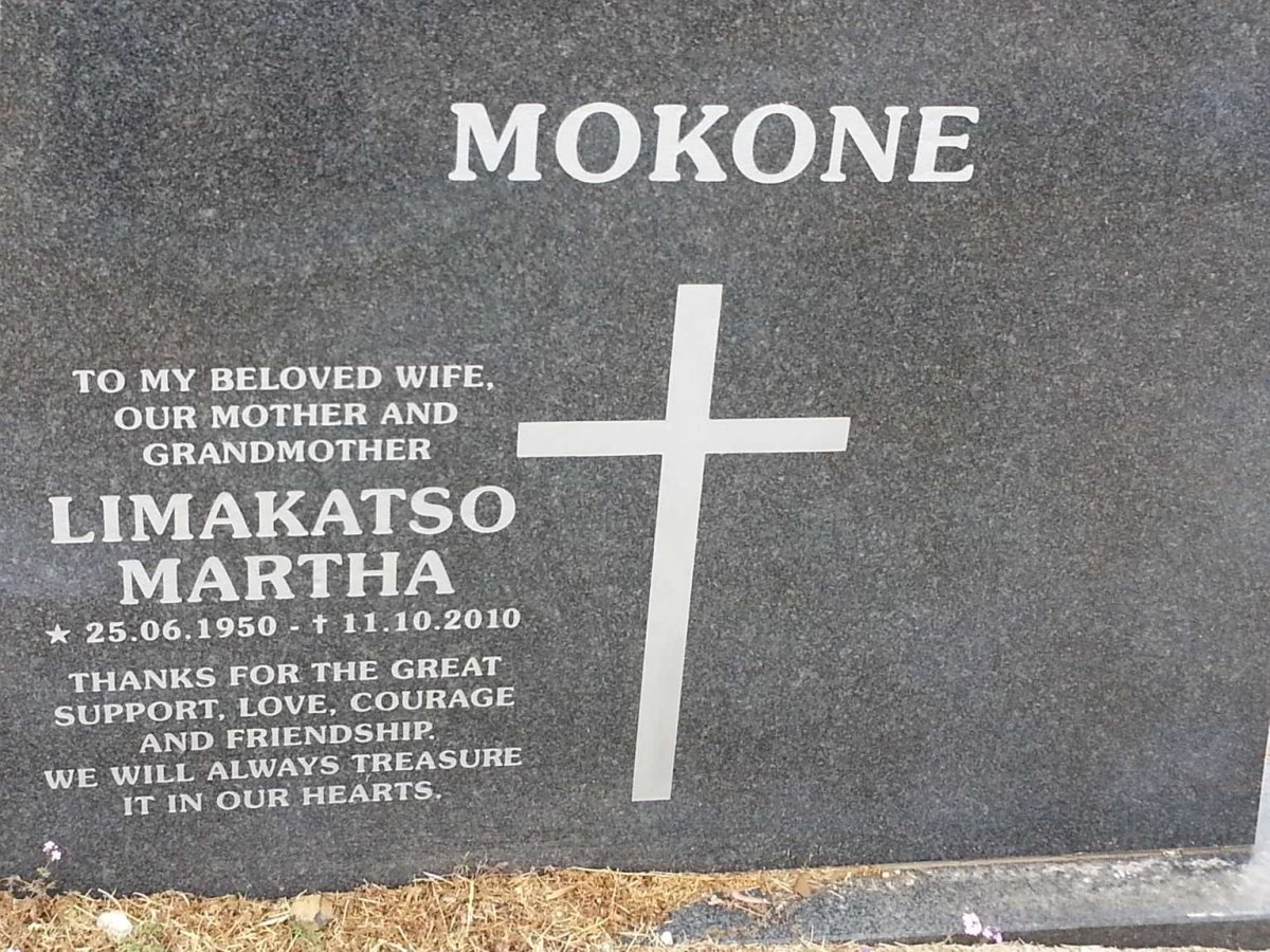 MOKONE Limakatso Martha 1950-2010