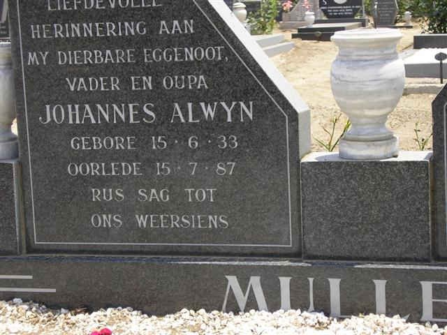 MULLER Johannes Alwyn 1933-1987