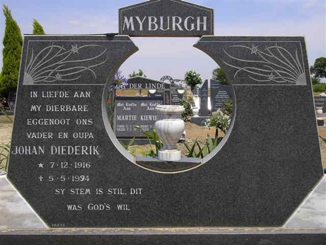 MYBURGH Johan Diederik 1916-1994