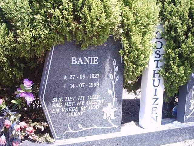 OOSTHUIZEN Banie 1927-1999