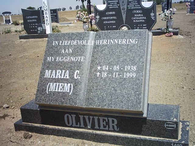 OLIVIER Maria C. 1938-1999