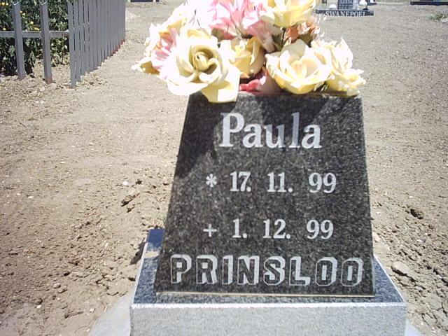 PRINSLOO Paula 1999-1999