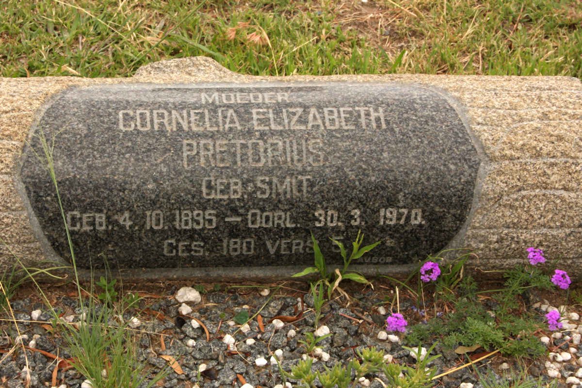 PRETORIUS Cornelia Elizabeth nee SMIT 1895-1970