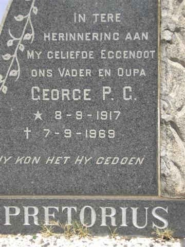PRETORIUS George P.C. 1917-1969