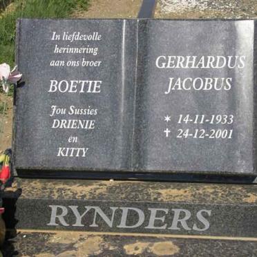 RYNDERS Gerhardus Jacobus 1933-2001