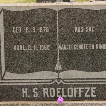 ROELOFFZE H.S. 1878-1968