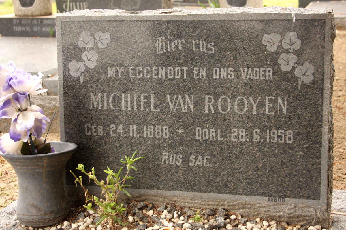 ROOYEN Michiel, van 1888-1958