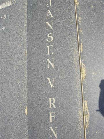 RENSBURG Petrus Johannes, Jansen van 1905-1997 &amp; Chrissie 1911-1984 