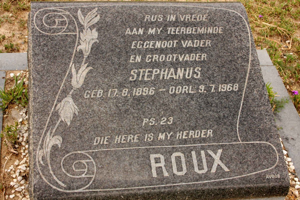 ROUX Stephanus 1896-1968