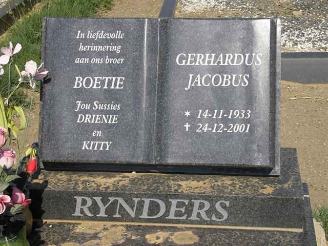RYNDERS Gerhardus Jacobus 1933-2001