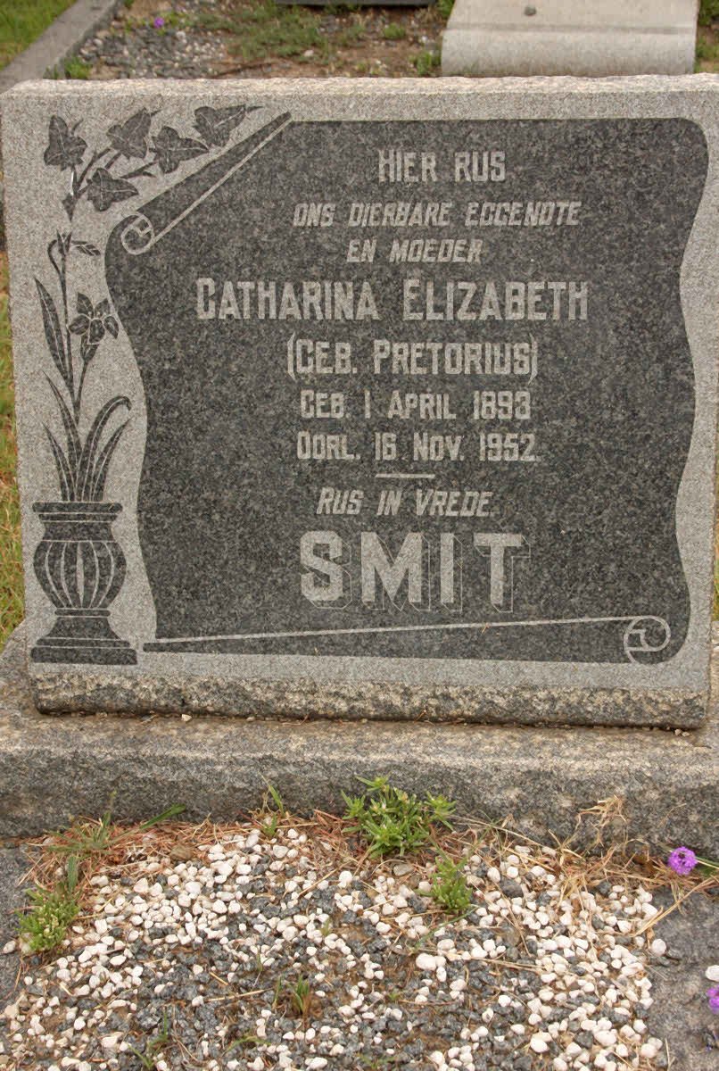 SMIT Catharina Elizabeth nee PRETORIUS 1893-1952