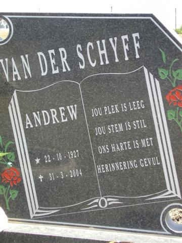 SCHYFF Andrew, van der 1927-2004