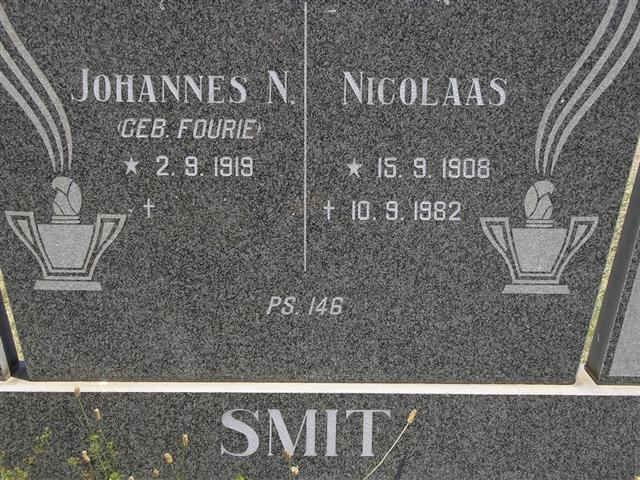 SMIT Nicolaas 1908-1982 &amp; Johannes N. FOURIE 1919-