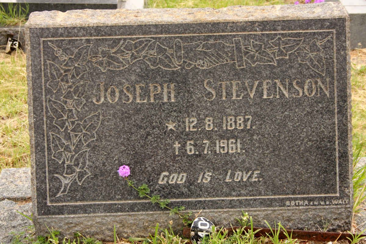STEVENSON Joseph 1887-1961