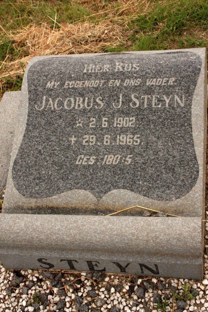 STEYN Jacobus J. 1902-1965