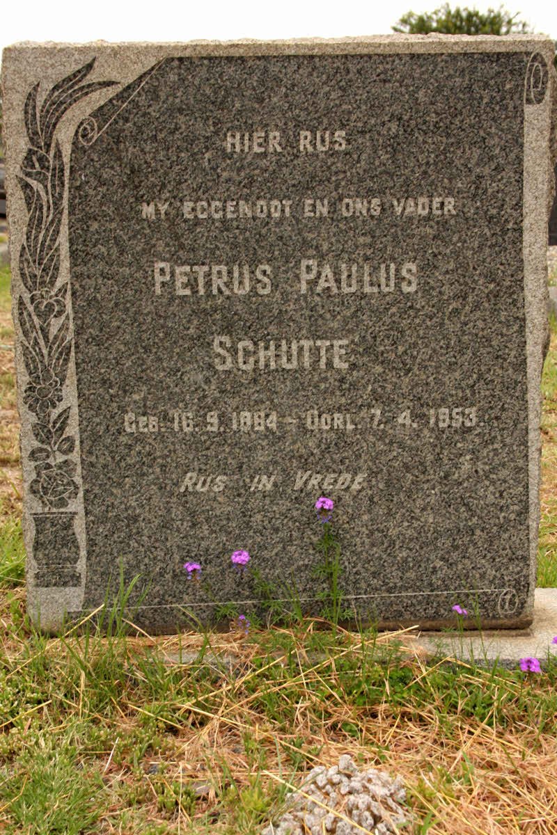 SCHUTTE Petrus Paulus 1864-1953