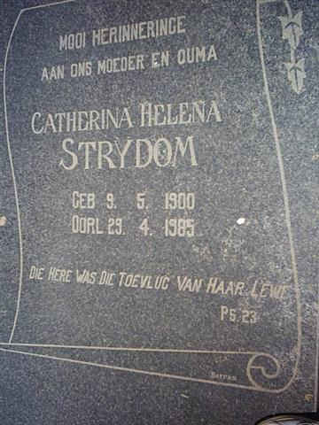 STRYDOM Catherina Helena 1900-1985