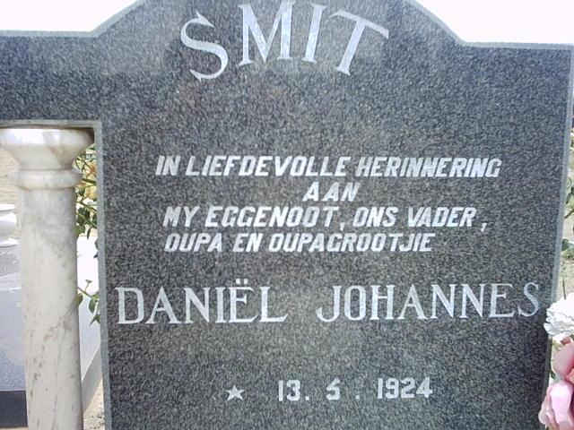 SMIT Daniël Johannes 1924-