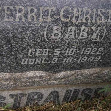 STRAUSS Gerrit Christian 1922-1949