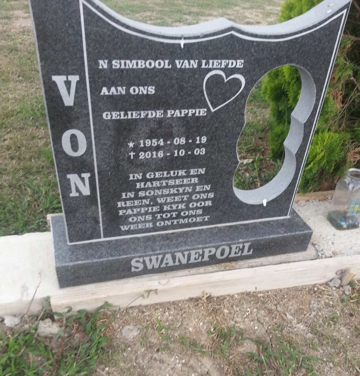 SWANEPOEL Alphons 1954-2016