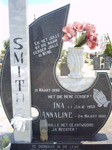 SMITH Ina 1950-1992 :: SMITH Annaline 1982-1992