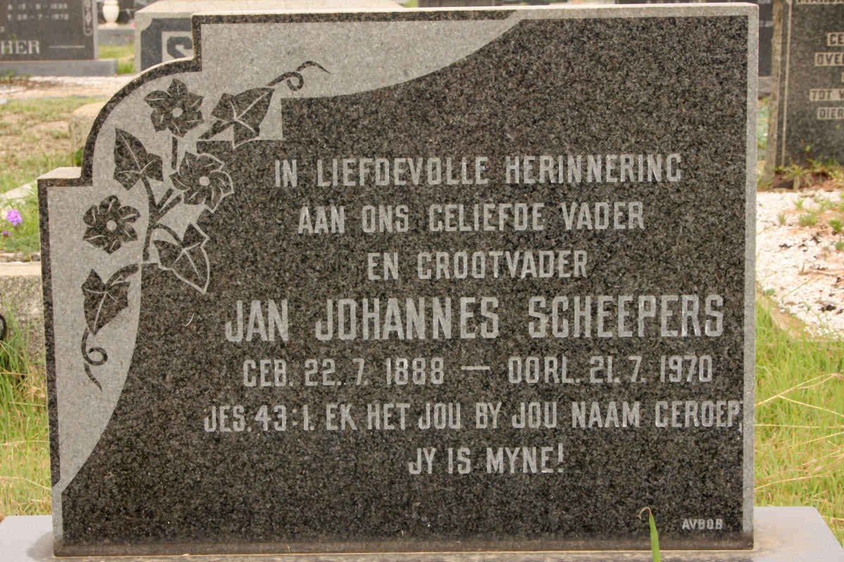 SCHEEPERS Jan Johannes 1888-1970