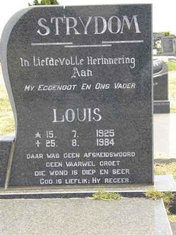 STRYDOM Louis 1925-1984