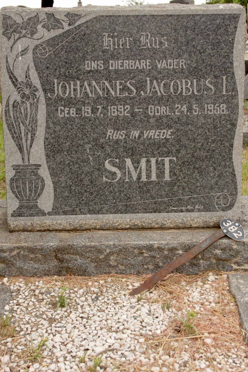 SMIT Johannes Jacobus L. 1892-1958