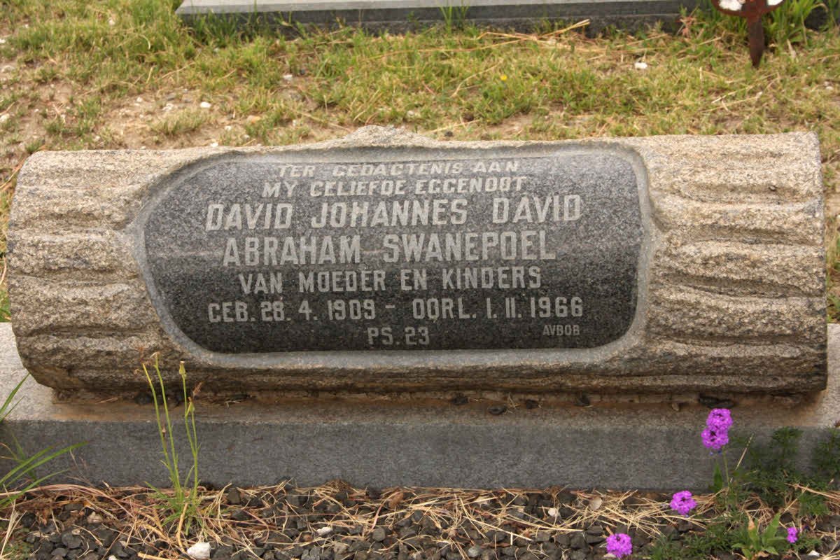 SWANEPOEL David Johannes David Abraham 1909-1966