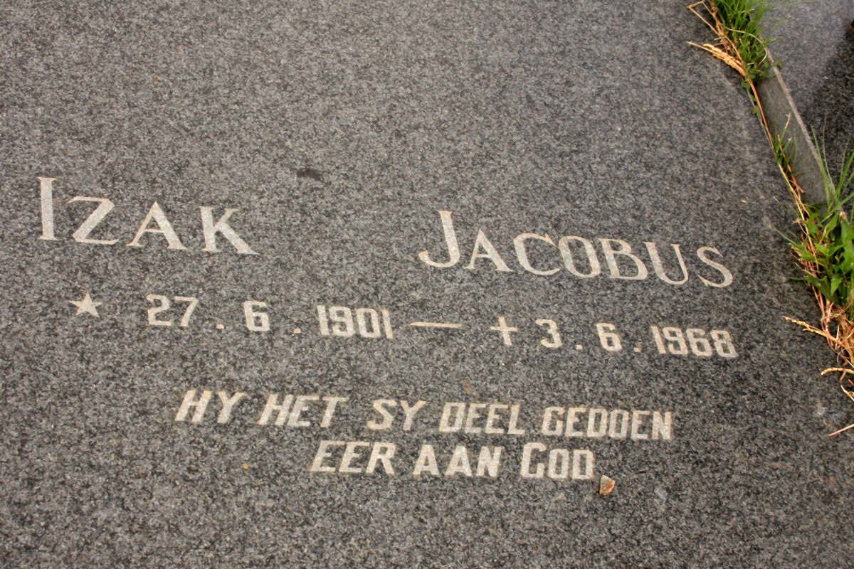 SCHYFF Izak Jacobus, van der 1901-1968