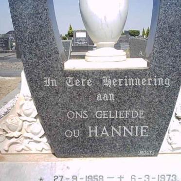 TOIT Johan, du 1958-1973