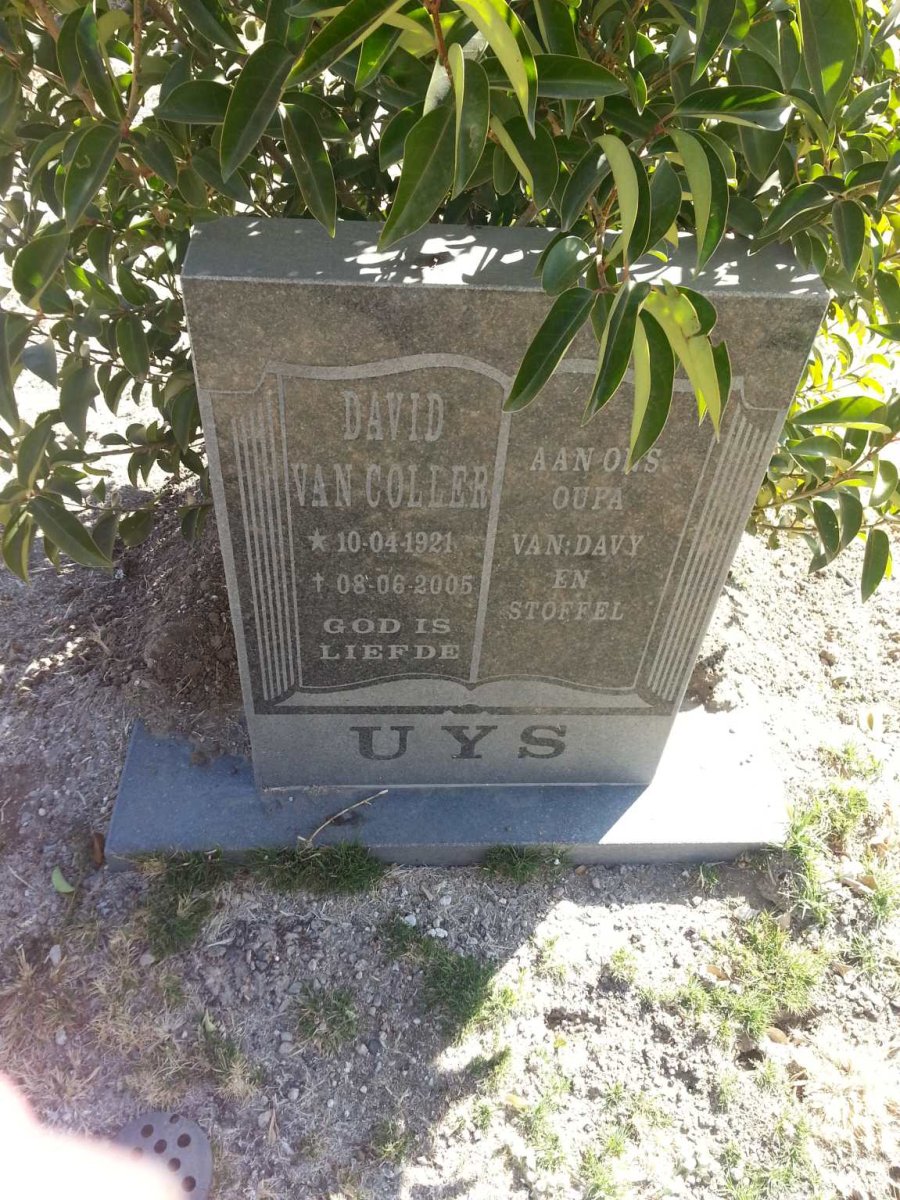 UYS David van Coller 1921-2005