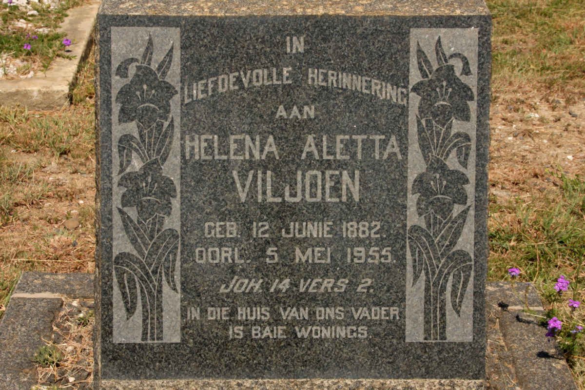 VILJOEN Helena Aletta 1882-1955