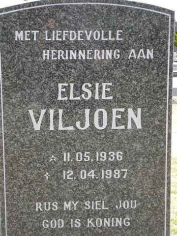 VILJOEN Elsie 1936-1987