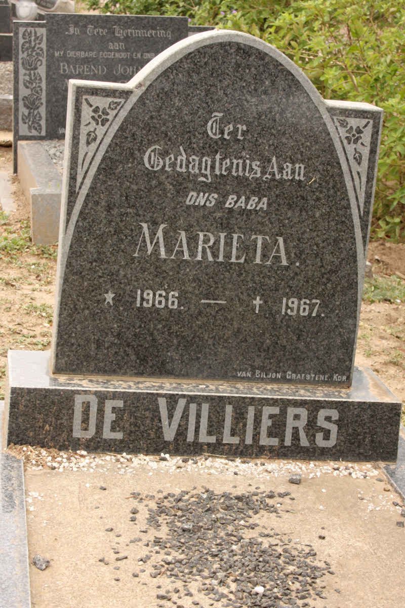 VILLIERS Marieta, de 1966-1967