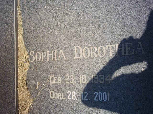 VOLSCHENK Sophia Dorothea 1934-2001