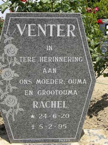 VENTER Rachel 1920-1995