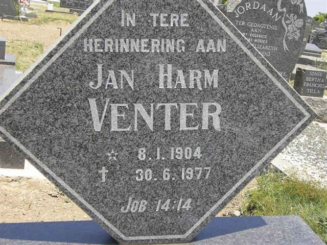 VENTER Jan Harm 1904-1977