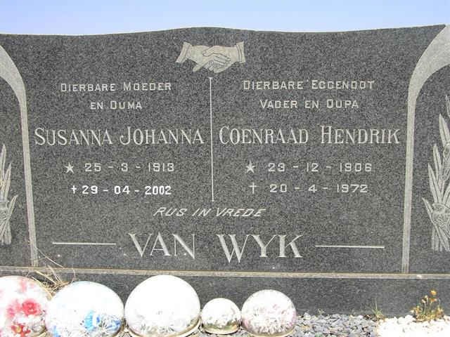 WYK Coenraad Hendrik, van 1906-1972 &amp; Susanna Johanna 1913-2002