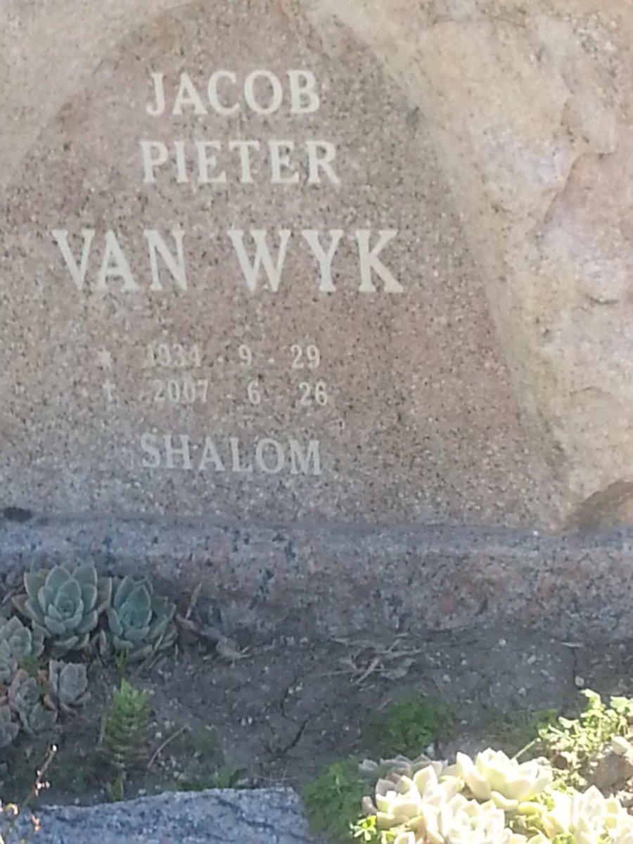 WYK Jacob Pieter, van 1934-2007