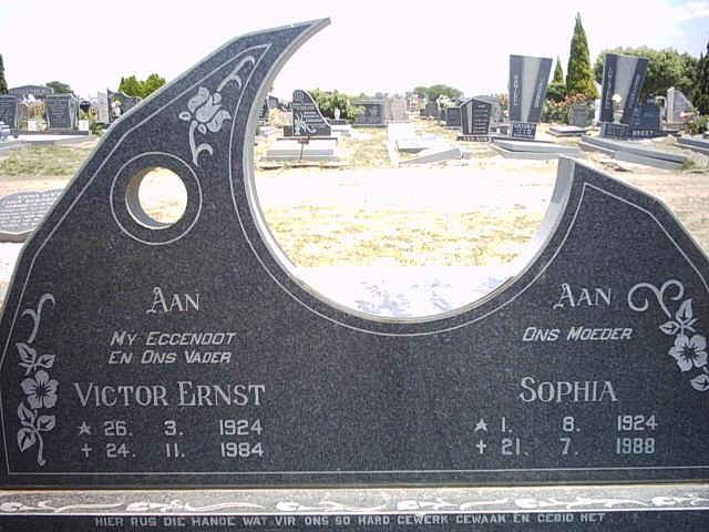 ZITZKE Victor Ernst 1924-1984 &amp; Sophia 1924-1988