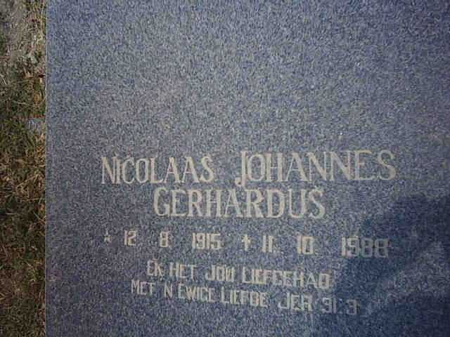 ZYL Nicolaas Johannes Gerhardus, van 1915-1988
