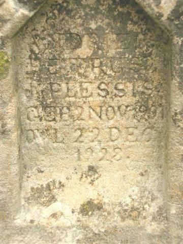 PLESSIS Andries Petrus, du 1901-1928
