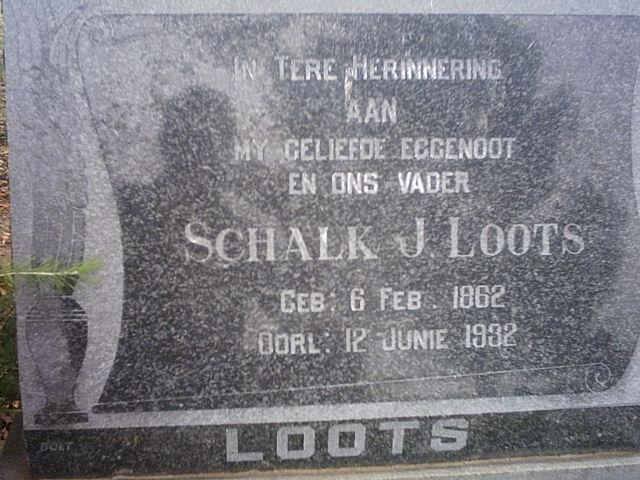 LOOTS Schalk J. 1862-1932