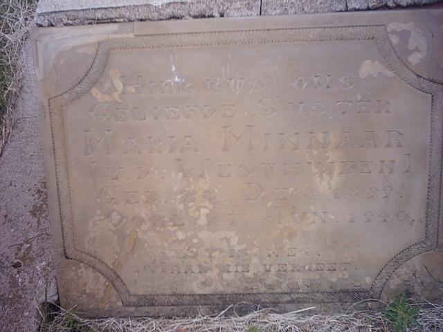 MINNAAR Maria nee V.D. WESTHUIZEN 1899-1940