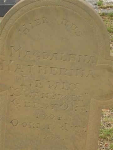 LEWIS Magdalena Katherina nee SWANEPOEL 1904-19??