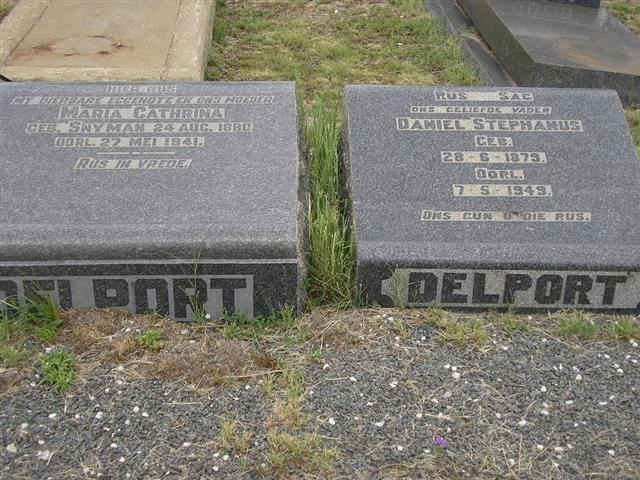 DELPORT Daniel Stephanus 1879-1949 &amp; Maria Catharina SNYMAN 1880-1941