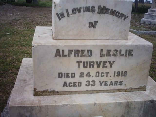 TURVEY Alfred Leslie -1918
