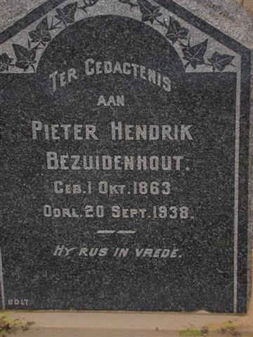BEZUIDENHOUT Pieter Hendrik 1863-1938