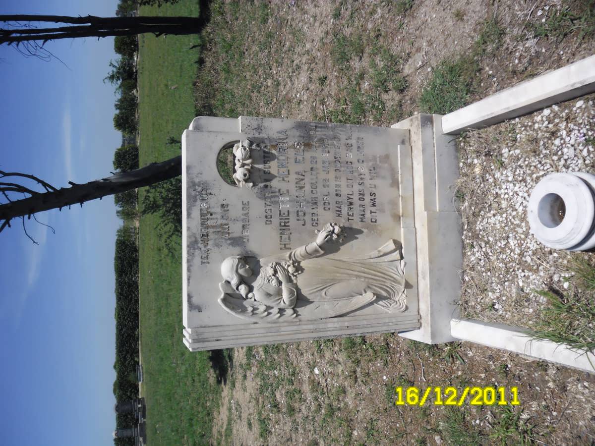 ELS Henriette Hendrina Johanna nee VAN COLLER